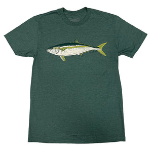 Uroko Yellowtail T-Shirt Heather Forest Green