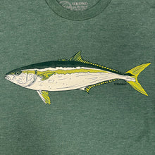 Load image into Gallery viewer, Uroko Yellowtail T-Shirt Heather Forest Green
