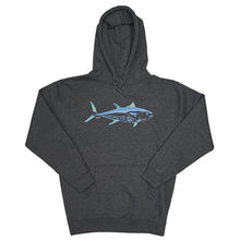 Load image into Gallery viewer, Uroko Bluefin Pullover Hooded Sweatshirt Charcoal Heather
