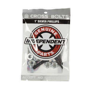 Independent Genuine Parts Skate Hardware Cross Black/Silver 1" Phillips