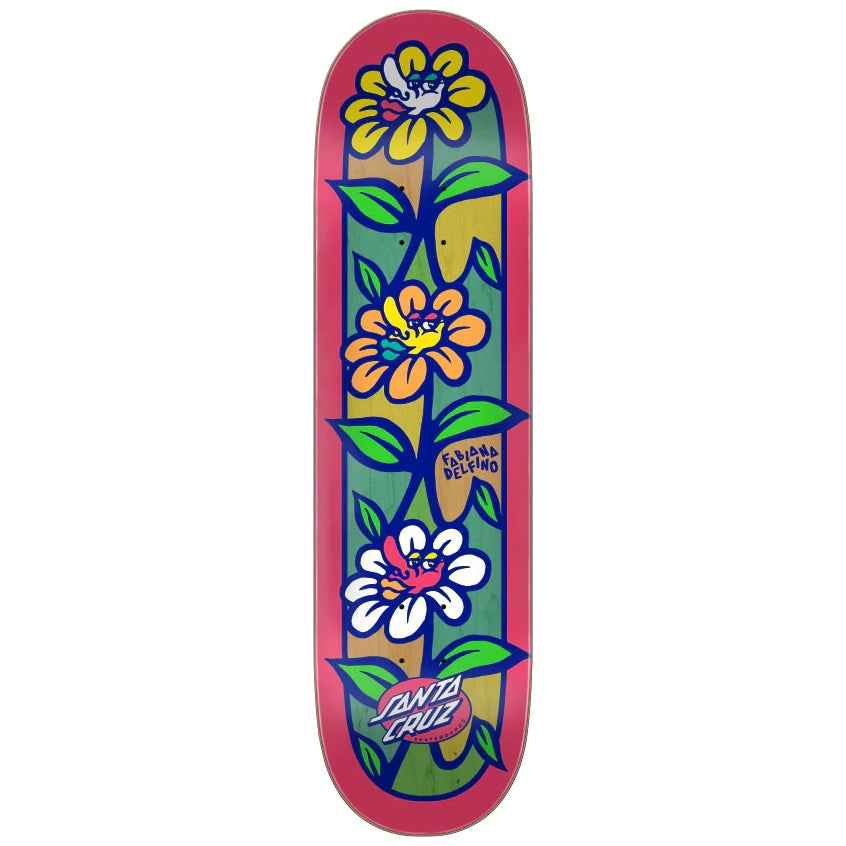 Santa Cruz Delfino Flower Crew VX Skateboard Deck 8.25