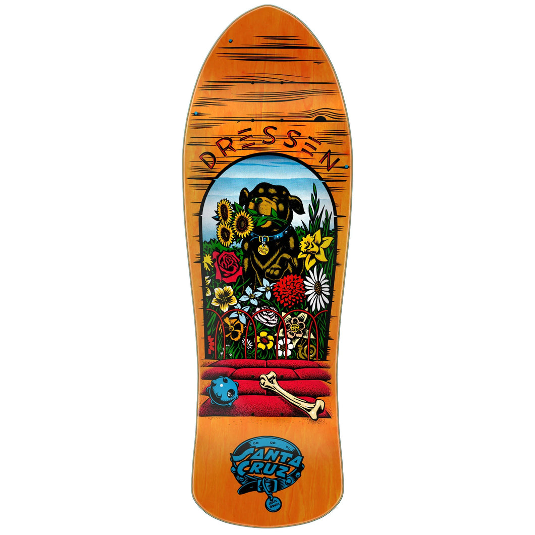 Santa Cruz Dressen Pup Reissue Skateboard Deck 9.5