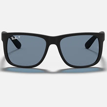Load image into Gallery viewer, Ray-Ban Justin Classic Sunglasses Matte Black/Dark Blue Polarized
