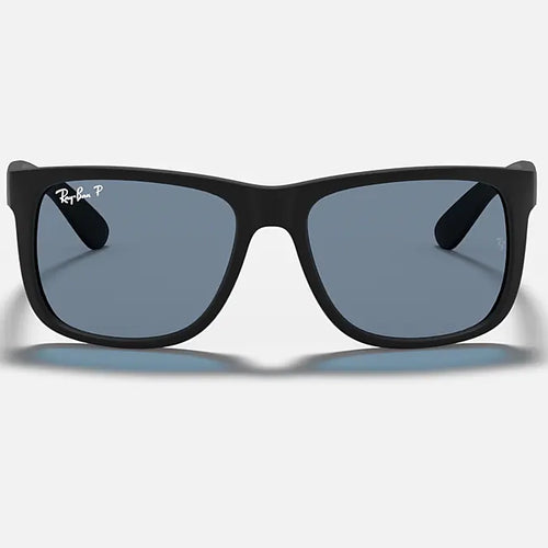 Ray-Ban Justin Classic Sunglasses Matte Black/Dark Blue Polarized