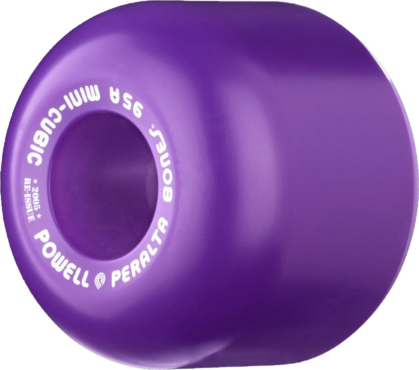 Powell Peralta Mini Cubic 95A 64mm Skateboard Wheels Purple pack of 4