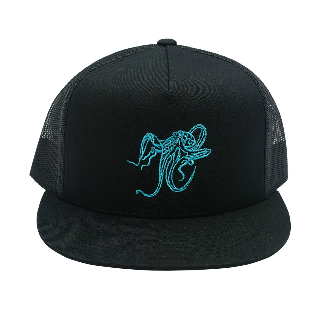 Uroko Giant Pacific Octopus Trucker Hat Black