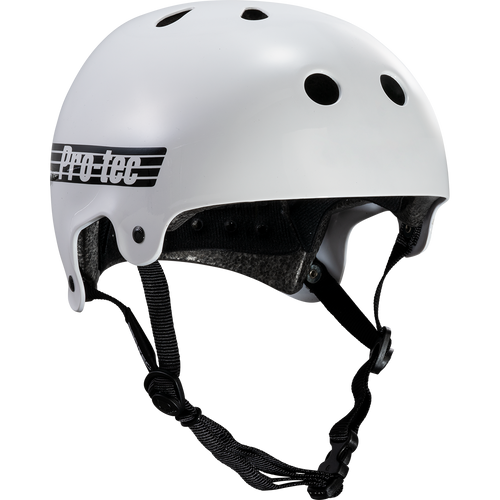 Protec Old School Certified Skate Helmet Gloss White