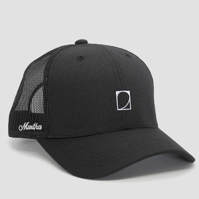 Martha Headwear Sierra Trucker Hat Black